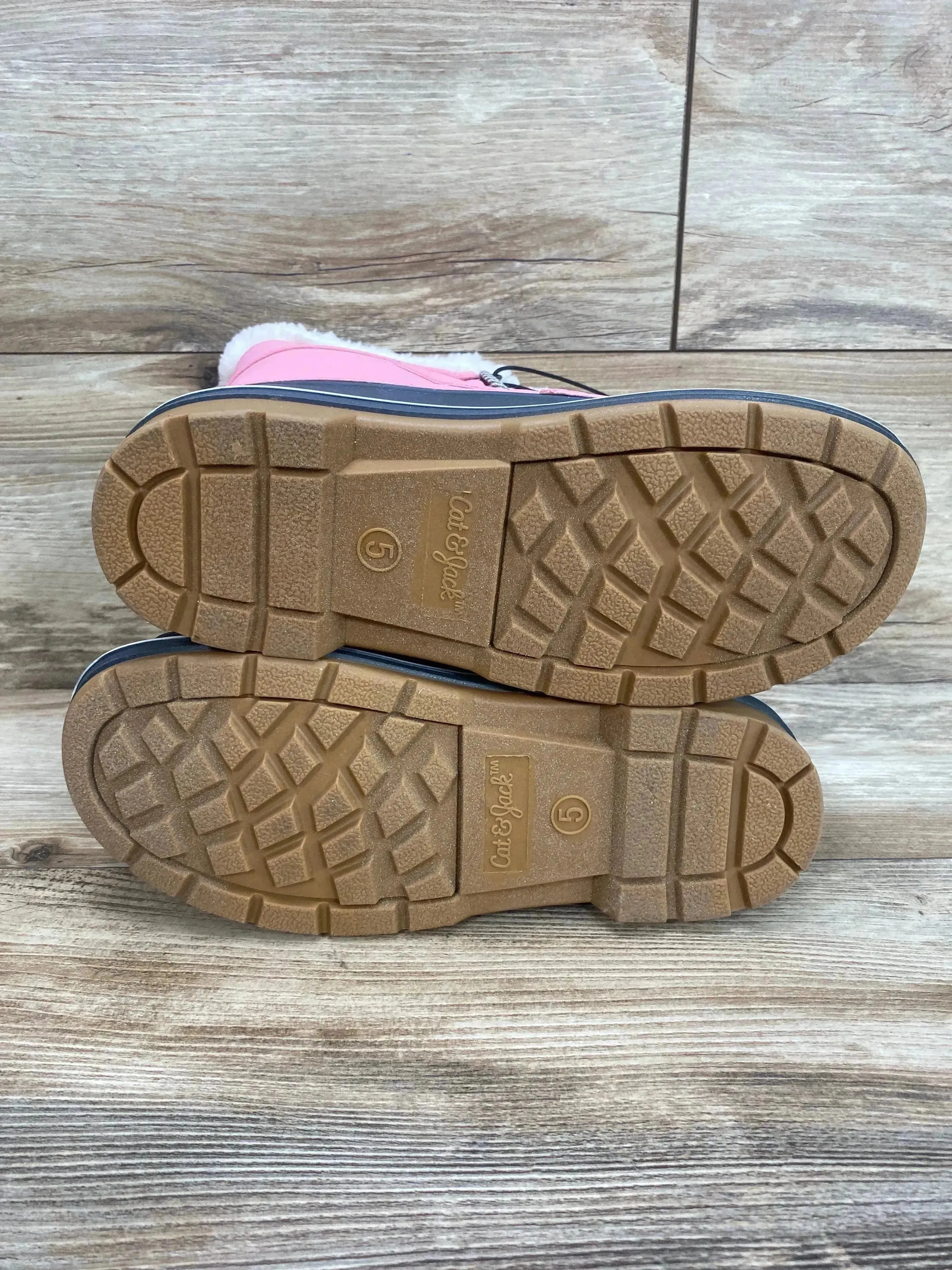 NEW Cat & Jack Kit Winter Boots Pink Sz 5Y