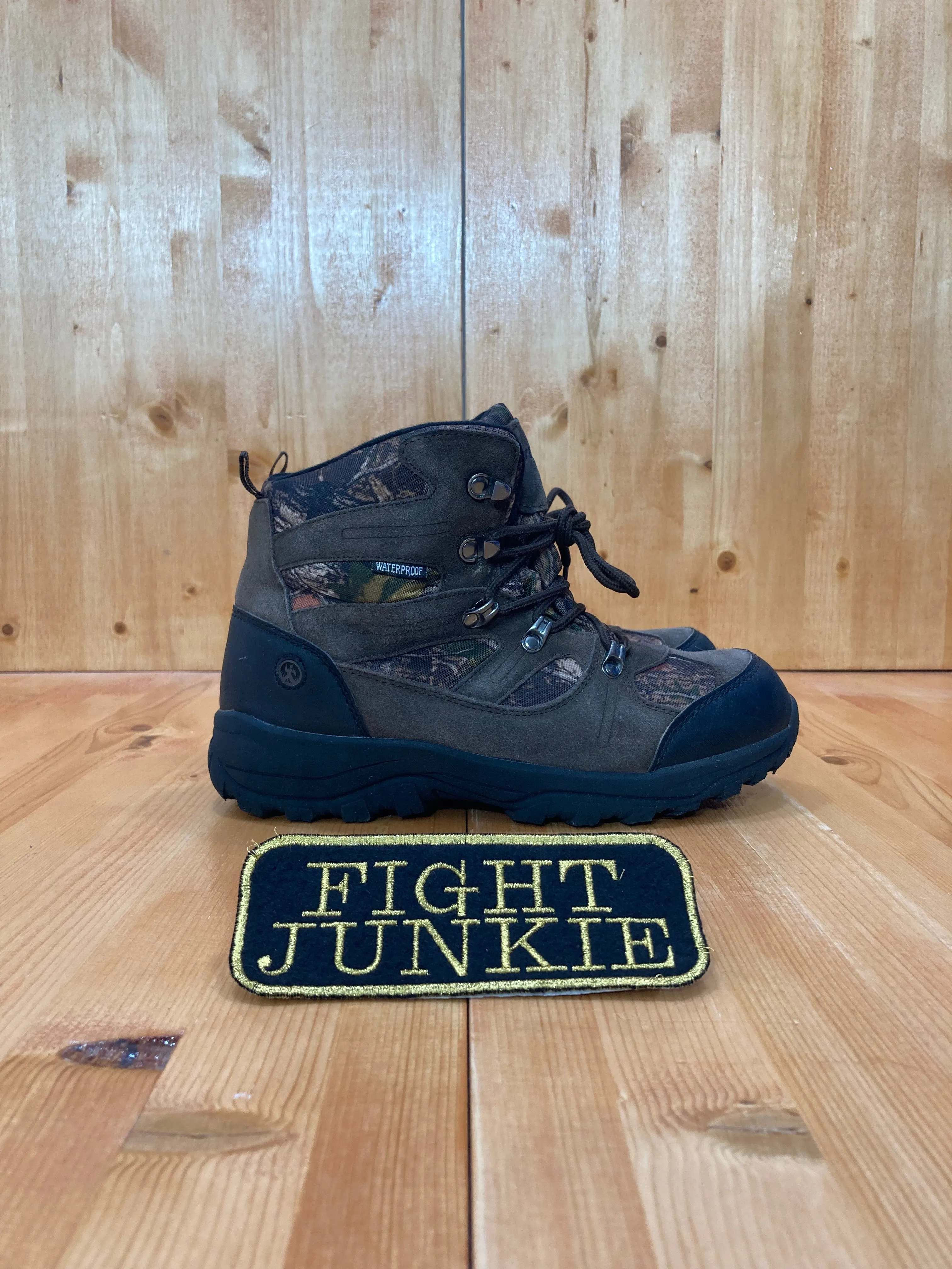NORTHSIDE 3M THINSULATE WATERPROOF Women Size 7 Suede Hiking Rain Snow Boots Camo