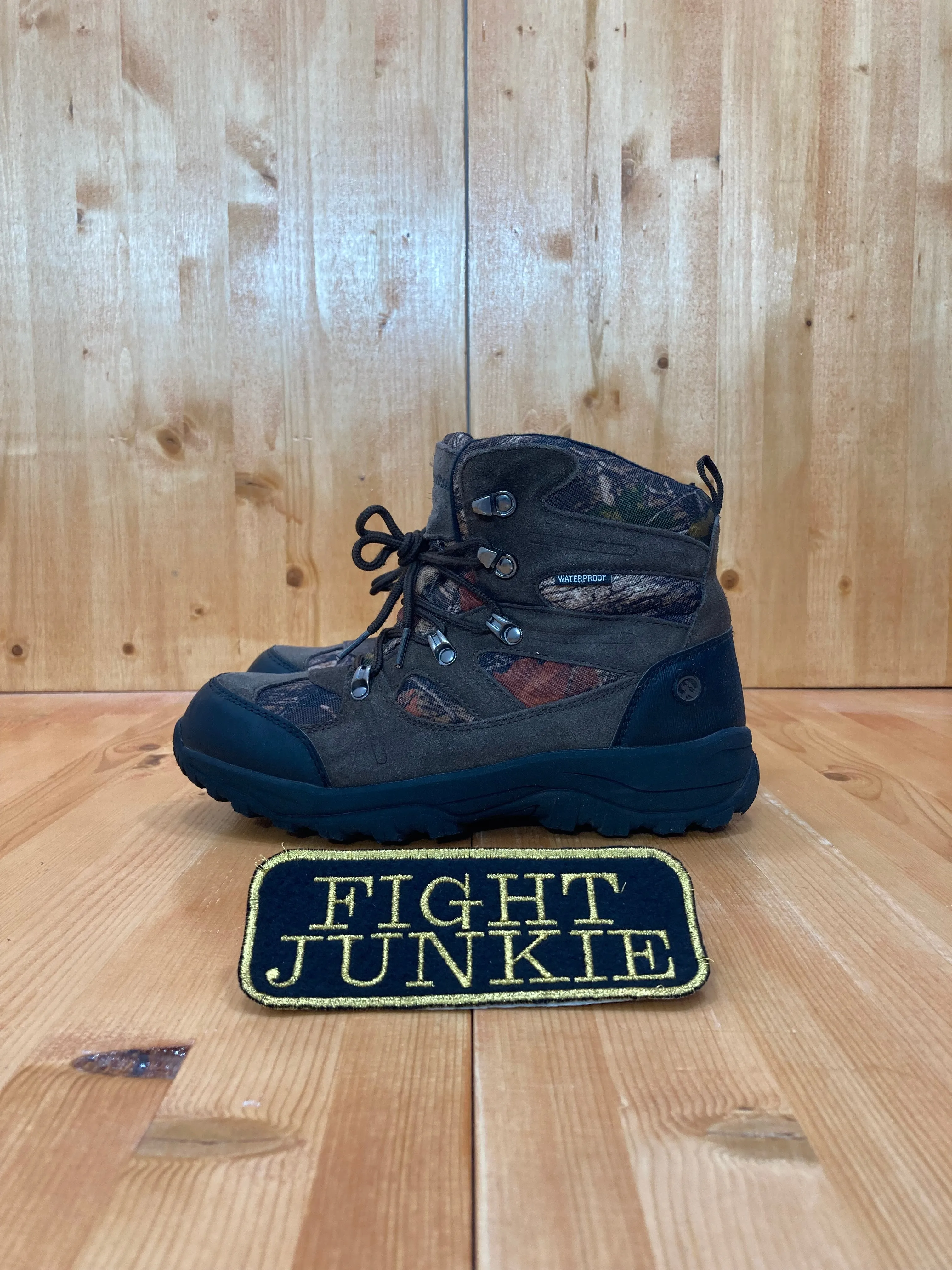 NORTHSIDE 3M THINSULATE WATERPROOF Women Size 7 Suede Hiking Rain Snow Boots Camo