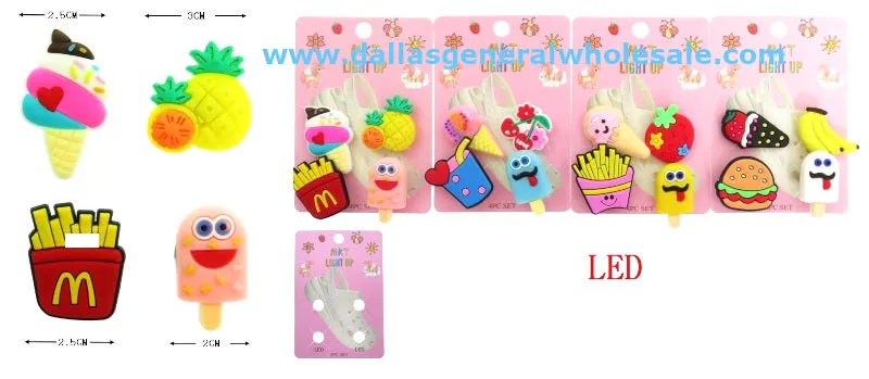 Novelty Light Up Shoe Charms Wholesale
