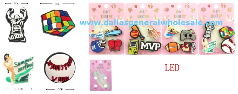 Novelty Light Up Shoe Charms Wholesale