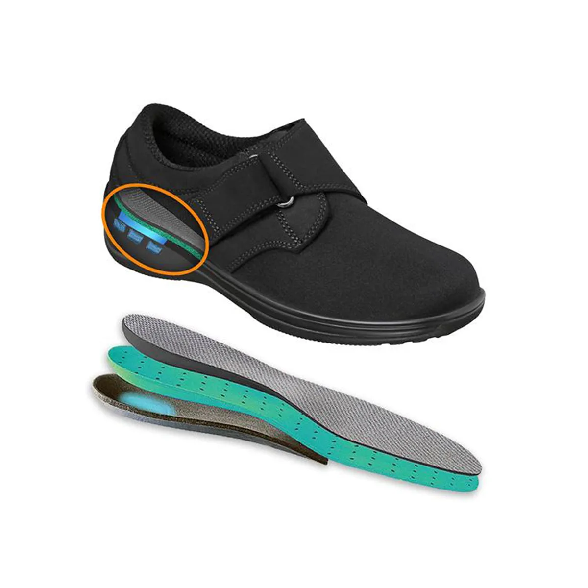 Orthofeet Women's Wichita Casual Shoes