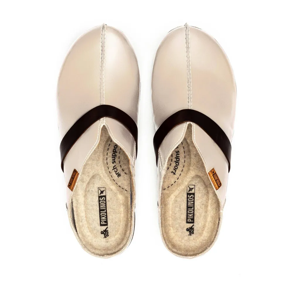 Pikolinos Granada W0W-3590C1 Marfil Leather Clog (Women's)