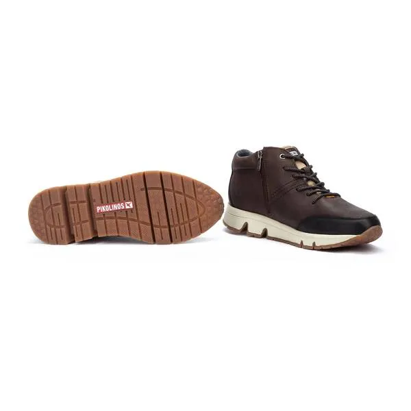 Pikolinos Men's Ferrol M9U-8069NOC1 Leather Sneaker Shoes Olmo Brown