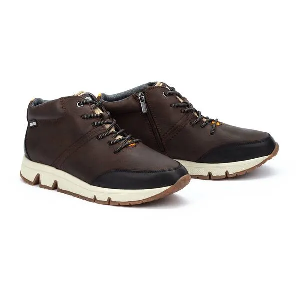 Pikolinos Men's Ferrol M9U-8069NOC1 Leather Sneaker Shoes Olmo Brown