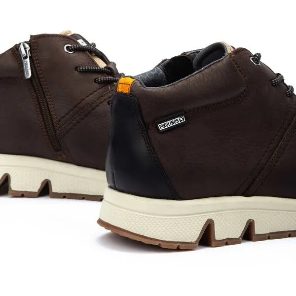 Pikolinos Men's Ferrol M9U-8069NOC1 Leather Sneaker Shoes Olmo Brown