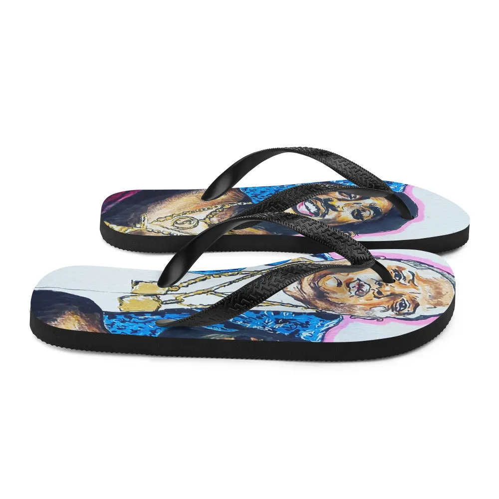 "2 pac n biggie" Flip-Flops "dduffy"