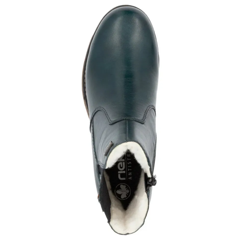 Rieker Fee 53 Petrol/Cayenne Bootie (Women's)