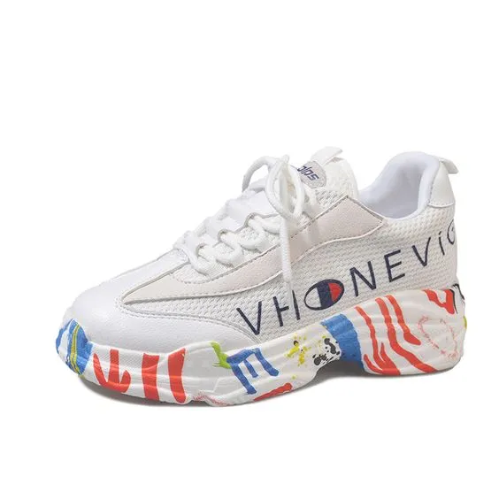 Stylish Floral Print Sneaker Shoes
