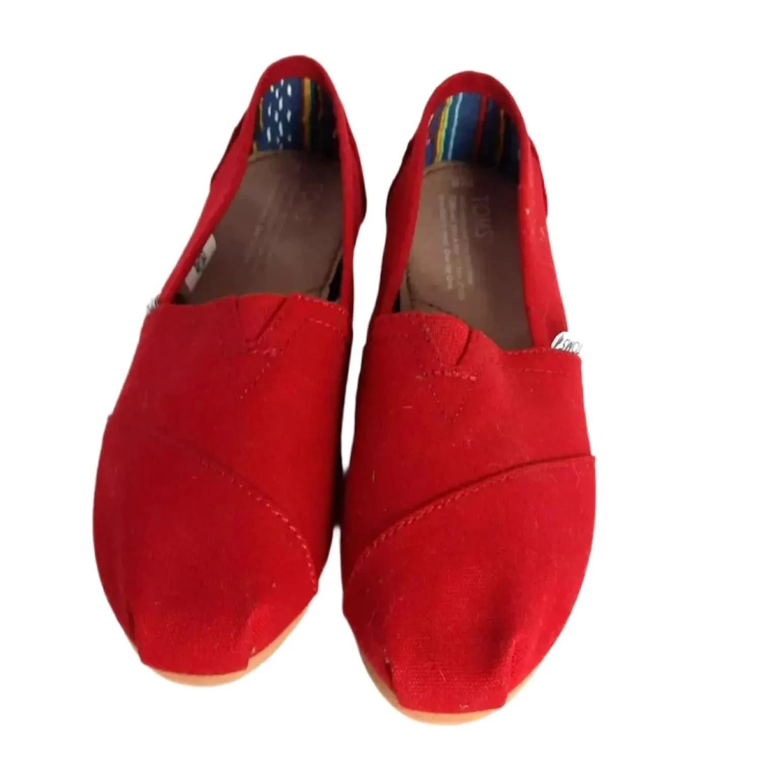 TOMS Women's Classic Alpargata Slip-On Canvas Flats Shoes