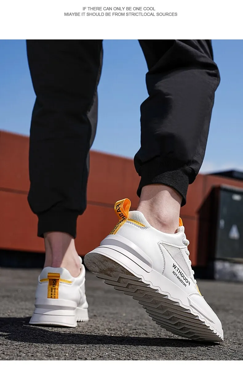 xiangtuibao Summer Breathable Mesh Shoes  Casual Mens Sneakers Fashion Running Shoes Non-slip Men Shoes Trendy Heightening Shoes