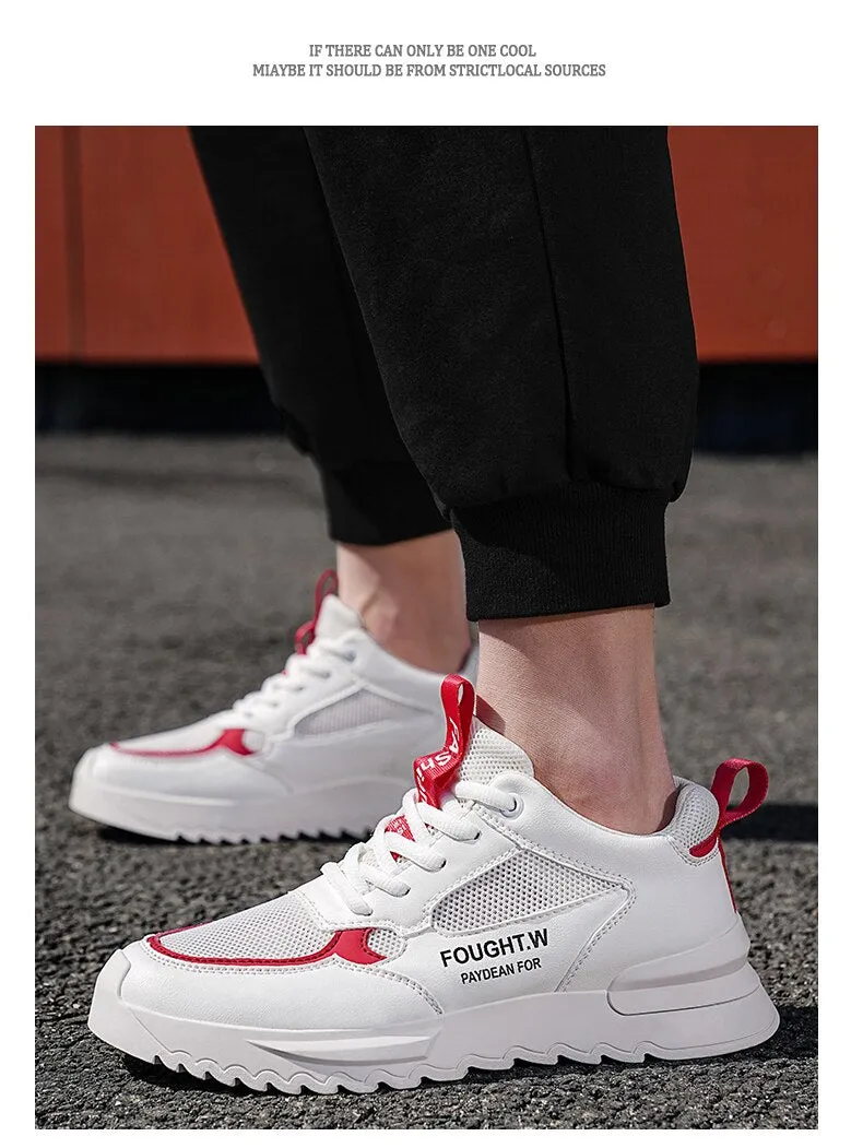 xiangtuibao Summer Breathable Mesh Shoes  Casual Mens Sneakers Fashion Running Shoes Non-slip Men Shoes Trendy Heightening Shoes